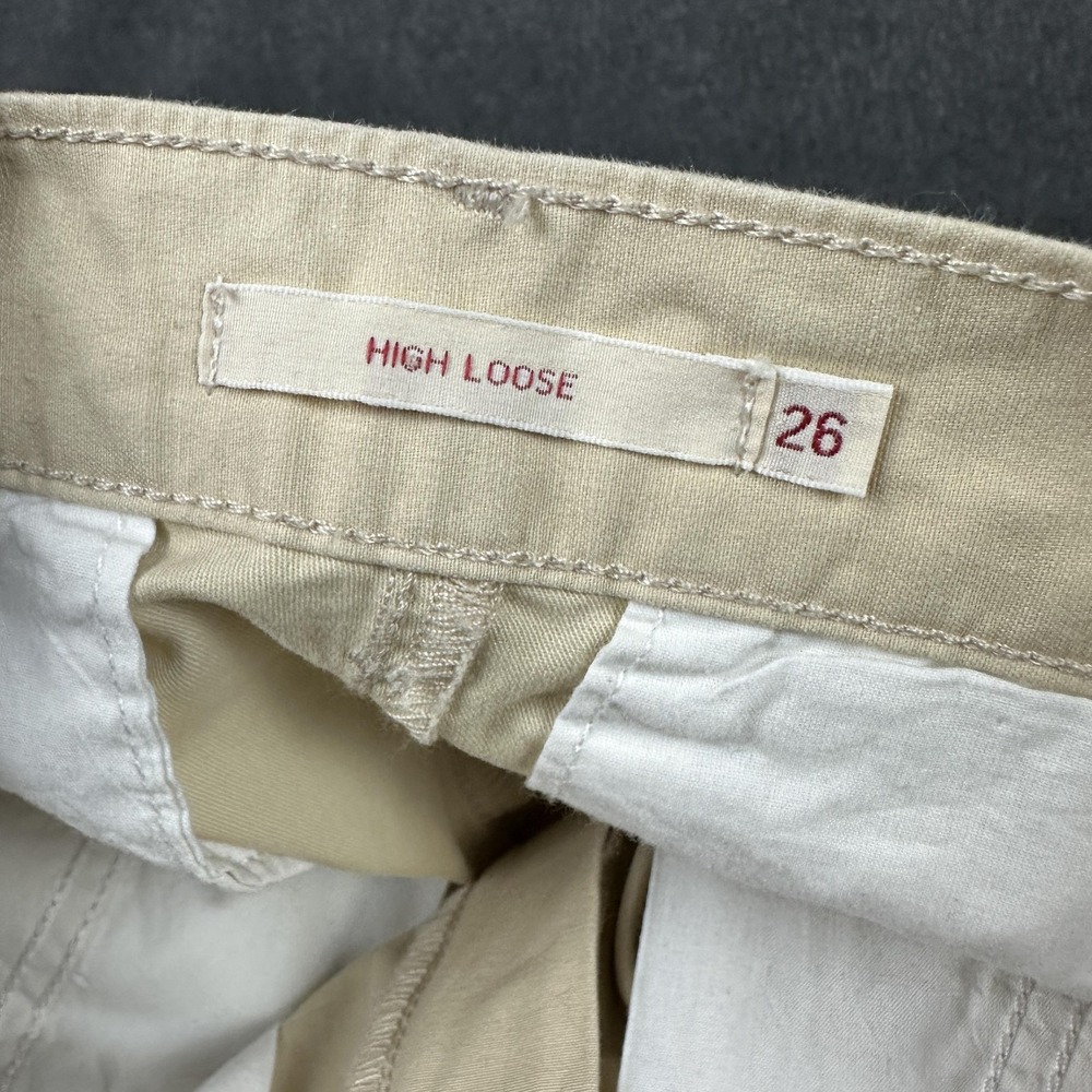 Levis High Loose Pants Womens 26 Wide Leg High Rise Casual Pocket Relaxed Fit - Picture 13 of 16